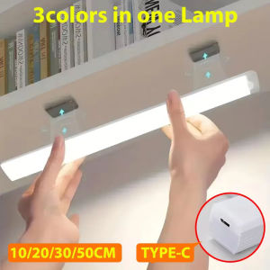 LED Motion Sensor Light Wireless LED Night Light Type-C Rechargeable Light Cabinet Wardrobe Lamp Staircase Backlight For Kitchen