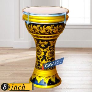 Dumbuk Pinggang 8 inch Gold Hitam Mika Hitam