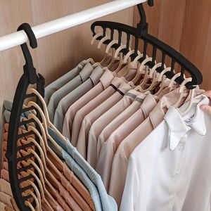 Rotating Folding Clothes Hanger 11-Hole Clothes Drying Rack Closet Organizer
