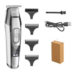 Kemei | Tông Đơ Cắt Tóc Điện Không Dây Kemei KM-5027 Cho Nam Máy Cắt Tóc Sạc USB Máy Cắt Tóc Chuyên Nghiệp Với 3-4 Đầu Cắt