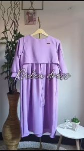 Dress rompi anak 3 sampai 12 tahun crinkle airflow /milea dress anak perempuan 3 sampai 12 tahun /gamis anak perempuan terbaru crinkle airflow