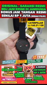 JAM CATERPILLAR ORIGINAL CATERPILLAR CAT LJ.160.21.128 - MEN LA - RUBBER - HITAM - JAMDUNIA / JAM DUNIA JD18
