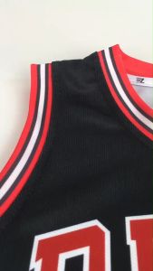 Jersey MJ Chicago Bulls #23 HITAM BLACK Swingman Bola Basket NBA Baju Kaos T-Shirt Tshirt Atasan Costum Kostum