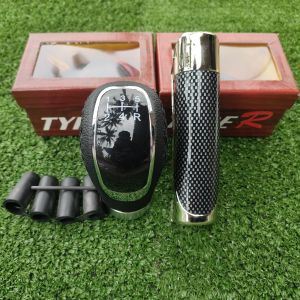 PAKET SHIFT KNOP PERSENELING MOBIL UNIVERSAL 5 SPEED PLUS COVER REM TANGAN