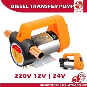 Portable DC Electric Fuel Transfer Pump Diesel Kerosene Oil Commercial Fuel Transfer Extractor Pump Motor Auto 12 24V