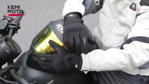 KEMITOUR Summer Motorcycle Gloves For Men Touchscreen Anti-Slip Dirt Bike Gloves With Built-in PU Foam Shell For Cycling ATV UTV