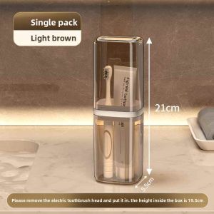 MONLEYTA | Portable Travel Three-in-One Multifunctional Toothbrush Cup High-End Sensation Mouthwash Cup Set Plastic Korean Style