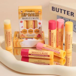 Multi Fruit Flavors Moisturizing Hydrating Base Lip Balm Set Makeup Lip Care Daily Care Balm for Women and Men 3Pcs Set