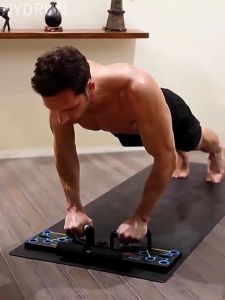 Foldable Pushup Board Rack 9 in 1 System Complete Set with Rubber Grip Fitness Exercise Training