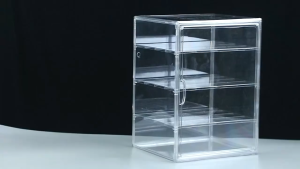 Acrylic Display Cabinet Stackable Storage Organizer DIY Bekas Kuih Donuts Burgers Cupcake Pastries Breads/A84