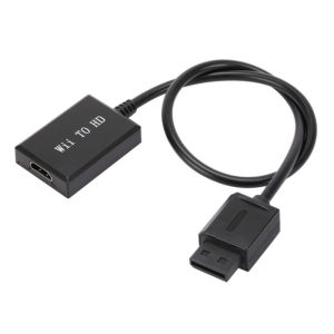 TABLLYUGE Wii to HDMI-Compatible Converter Cable HD1080P Wii To HDMI-compatible Adapter Converter for PC HDTV Monitor Display