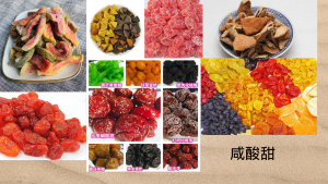 [咸酸甜 买6送1 Dried Fruit Snacks BUY 6 FREE 1] 润喉陈皮， 九制陈皮，五彩金吉，佛手果，香桃畔，情人梅，甘草李，玫瑰梅条，八仙果，化核梅，樱桃梅，番石榴干/片，甘草金枣，话桃梅，山楂粒，话梅姜片，化核金橄榄，白姜条，凤凰梅，黑葡萄