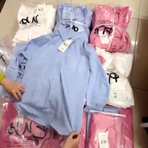 Áo sơ mi nữ phom rộng vải lụa Hàn Tay Dài ( nhà HN )