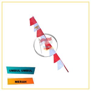 Bendera Umbul Umbul Warna Warni Merah Putih Gergaji 27 Meter