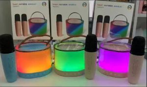 K52 Wireless Bluetooth Karaoke Speaker With Karaoke Bluetooth Microphone Home KTV Karaoke Machine RGB Light