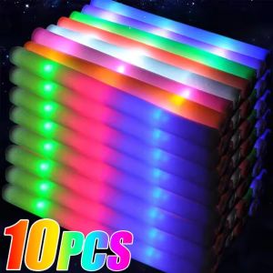 10/20Pcs LED Glow Sticks / Luminous Foam Flashing Sticks / Cheer Tube / Dark Light Sticks / for Wedding Concert New Year Party Supplies