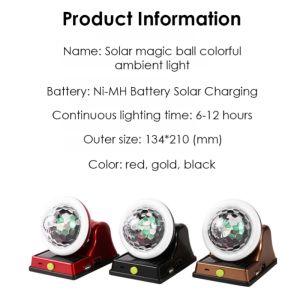 Solar Magic Ball Colorful Atmosphere Light Power Bank Night Lights Bedroom Bar Atmosphere Lamp Best Gift