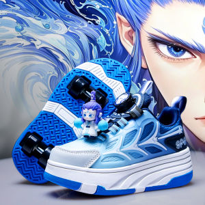 Children Roller Skates Detachable Invisible 4-Wheel Design