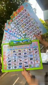 Bảng học điện tử thông minh song ngữ Anh - Việt cho bé - Bảng đọc nói điện tử đa năng 6 chủ đề cho bé học