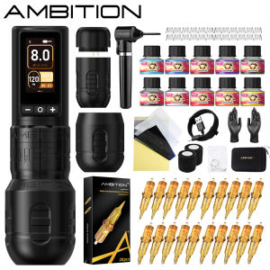 Bộ Máy Xăm Không Dây Ambition Soldier 270 Với Động Cơ Không Chổi Than Hành Trình 4.0+4.5mm Mô-men Xoắn Cao Tay Cầm Chuyên Nghiệp Dành Cho Sử Dụng Chuyên Nghiệp