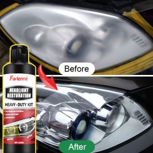 Professional headlight repair kit to improve headlight claritybrightness and durabilityincluding headlight refurbishment wipes