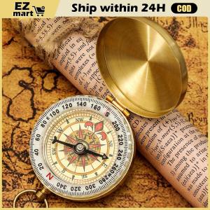 Mini Portable Copper Navigation Compass Outdoor Luminous Flip Compasses