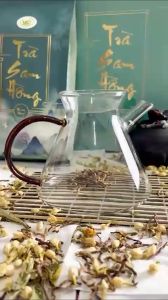 Trà Sam Hồng Thượng Hạng ĐB Đông Trùng Hạ Thảo FREE SHIP Combo 2 gói TH 500g Tặng Bình Lọc Trà Kèm 4 Cốc Trà Thanh nhiệt Mát gan an thần dễ ngủ tốt cho tim mạch tăng cường sinh lý nam giới