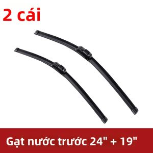 Cần Gạt Nước Cao Su Mềm Kcimo Không Xương Dành Cho Vauxhall Opel Vectra C 2002-2008 HD Cần Gạt Nước Ô Tô Bền Bỉ Yên Tĩnh 24 Inch + 19 Inch Loại Chữ U