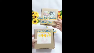 Slime Kit Sanrio Mini Box Mainan Edukasi Slime Pastel Ekonomis GH Eduplay