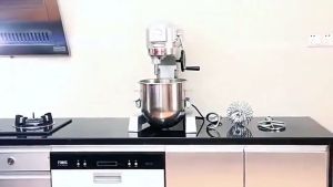 SHANBEN เครื่องผสมแป้งเชิงพาณิชย์เครื่องนวดแป้ง มัลติฟังก์ชั่เครื่องผสมแป้งที่มีเครื่องดูดควันที่ปลอดภัยสำหรับการนวดแป้ง ตีไข่ ครีมบรรจุที่มีความจุขนาดใหญ่ของ 20 / 30l