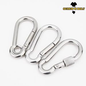 สแนปลิงค์ ตะขอ ล็อค เกี่ยวพวงกุญแจ สแตนเลส 304 - 4mm. 5mm. 6mm. 7mm. 8mm. 9mm. / SNAP LINK HOOK SUS304