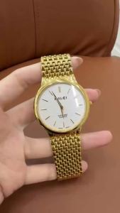 Đồng Hồ Cặp Đôi Nam Nữ Halei HL597 Máy Nhật Sapphire Dây Thép Không Gỉ Mặt Tròn Chống Nước 3ATM Thời Trang Cao Cấp Tặng Pin