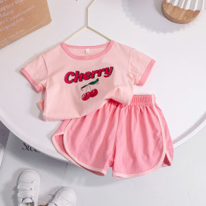 Bộ Đồ Bé Gái Trang Phục Mùa Hè Kiểu Tây Bộ Hai Chiếc Trẻ Em Nhỏ Và Vừa 2022 Cotton Trẻ Em Mùa Hè Ngắn Tay Bé Gái Mẫu Mới Năm