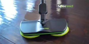 360 Degree Rotation Rechargeable Cordless Floor Cleaner Scrubber Polisher Electric Rotary Mop