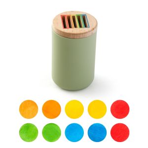 Silicone Shape and Color Sorting Toy 6 Colors Silicone Baby Toys Montessori Fine Motor Skills Educational Learning Toys for Kids
