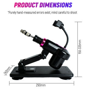 60mm Stroke 360° Adjustable Automatic Telescopic Linear Actuator with Suction Cup Stand 3XLR Connector Power Controller