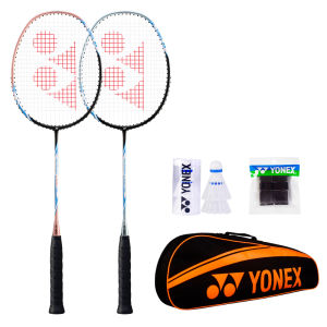YONEX เก้าอี้แบดมินตันแบบคาร์บอนเต็มรูปแบบน้ำหนักเบาพร้อมคู่ เครื่องมือกีฬาแบดมินตันแบบโปรเฟสชั่นแนลสำหรับเล่นกีฬาในบ้านและกลางแจ้ง