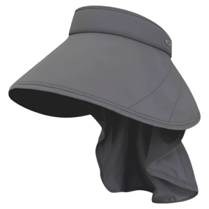 Outdoor UV Protection Sunshade Hat Womens Summer Casual Big Brim Hat Empty Top Black Glue Face Covering Versatile Sun Hat