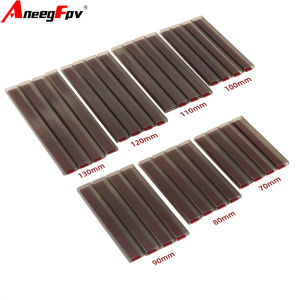 4ชิ้นความกว้าง14มม. RC แบบไม่มีแปรงถ่านฝาครอบลวดมอเตอร์ท่อป้องกันสายไฟยาว70มม. 90มม. 100มม. 130มม. สำหรับรุ่นโดรน FPV