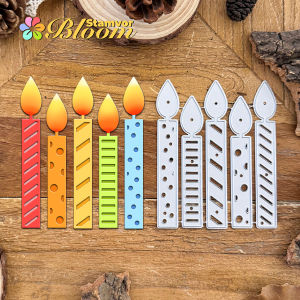 Original Lovely Birthday Cake Candles Metal Cutting Dies Scrapbooking Decorative Embossing