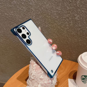 Ultra Thin Frameless Hard Bumper Case For Samsung Galaxy S25 S24 S23 S22 S21 S20 FE Note 10 20 Plus Ultra Clear PC Back Cover