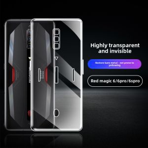 Boorca Transparent Silicone Phone Case for Red Magic 6 Series Shockproof Four Corner Airbag Full Cover Lightweight Simple Design