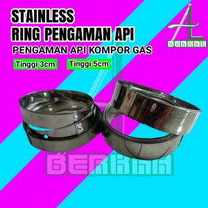 Stainless Ring Pengaman Api Kompor Gas Penutup Api Kompor Gas