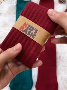 [ส่งจาก กทม.] ถุงเท้าคริสต์มาส แบบยาว ฟรีไซส์ 3 ขวบ - ผู้ใหญ่ สีเขียว