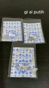 STIPA Gelang Kait Mote Manik Jurai Charm Motif Warna Bangle Bracelet Tangan Beads Flower Star Warna Putih LZ