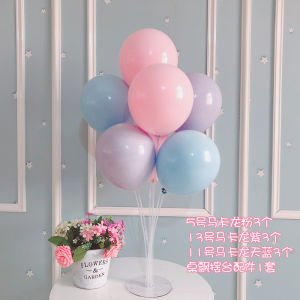 INS Macaron Balloon Mini Crown Table Drifting Bracket Kids Baby Adult Birthday Party Decoration Table Ornaments