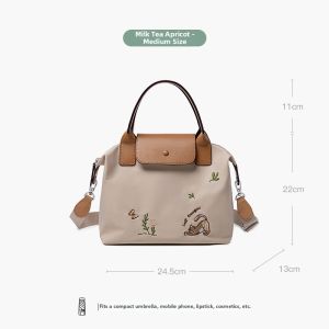 LAIFU | Embroidered Sporty Canvas Bag Women Lightweight and Versatile