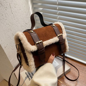 กระเป๋าสะพายข้างผู้หญิงสไตล์เกาหลี กระเป๋าทรงหมอน กระเป๋าสะพายข้างแบบอเนกประสงค์ กระเป๋าสะพายข้างแบบทันสมัย ​​กระเป๋าสะพายข้าง PU สำหรับวัยรุ่น