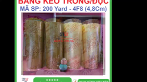 [DEAL SALE] COMBO 3 Cuộn Băng Keo Trong/đục 200 Yard / 120 Yard / 100 yard Siêu Dính Chịu Nhiệt