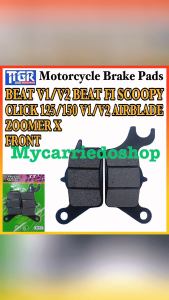 TTGR Motorcycle Brake Pads Front For Honda Beat V1 V2Beat FiClick 125 V1 V2Click 150 V1 V2ScoopyAirblaedZoomer X